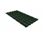 Металлочерепица Grand Line Kredo 0,5 GreenСoat Pural BT RR 11 Хромовая зелень