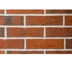 Кирпич клинкерный Terca Red Flame с песком, 250х65х65 мм