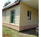 Виниловый сайдинг Альта-Профиль БЛОКХАУС Золотистый 3100x226x1.1