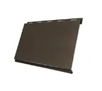 Металлический сайдинг Grand Line Вертикаль 0.5 мм classic Satin Мatt с пленкой RR 32 темно-коричневый