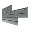 Металлический сайдинг Lбрус-XL-Н Металл-Профиль ПЭ RAL 7005 Мышиный 14х335