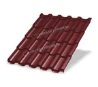 Металлочерепица Металл-Профиль Трамонтана-M 0,45 VikingMP® RAL 3011 Коричнево-красный