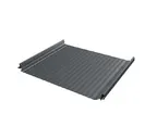 Фальцевая кровля Кликфальц Pro Gofr Grand Line 0,45 Drap RAL 7024 Мокрый Асфальт