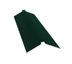 Планка конька плоского 115х30х115 0,45 Drap ST RAL 6005 зеленый мох