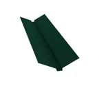 Планка ендовы верхней 115х30х115 0,5 Satin с пленкой RAL 6005 зеленый мох