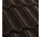 Композитная черепица Метротайл (Metrotile) серия MetroBond, цвет айрон-барк, 1330х410 мм