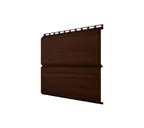 Металлический сайдинг Grand Line ЭкоБрус 0.45 мм 3D Print Elite с пленкой Coffee Wood