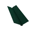 Планка ендовы верхней Grand Line 115х30х115 0,5 GreenCoat Pural BT RR 11 темно-зеленый (RAL 6020 хромовая зелень)