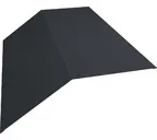 Планка конька плоского 145х145 0,5 Satin Мatt RAL 7016 антрацитово-серый
