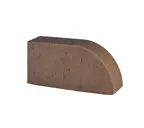 Кирпич облицовочный радиусный полнотелый Lode Brunis F17 гладкий, 250х120х65 мм