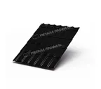 Металлочерепица Металл-Профиль Монтеррей 0,5 PURMAN® RAL 9005 Черный темный