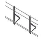 Ограждение кровельное со снегозадерж. Optima 0,9х2м RAL8017
