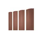 Штакетник Круглый Grand Line 0,5 Satin RAL8004 Терракота