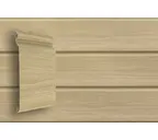 Виниловый сайдинг двухслойный Grand Line Natural-Брус Tundra Ясень 3.00