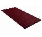 Металлочерепица Grand Line Kvinta plus 0,45 Drap RAL 3005 Красное вино