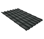 Металлочерепица Grand Line Classic 0,5 GreenCoat Pural Matt BT RR 23 Мокрый асфальт
