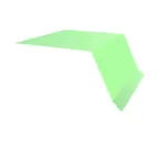Планка капельник 100х55 0,45 PE с пленкой RAL 6019 бело-зеленый