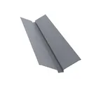Планка ендовы верхней 115х30х115 0,5 Velur RAL 7016 антрацитово-серый