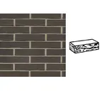 Кирпич клинкерный Muhr 05 Eisenschmelz Schwarzbraun готик, 240х115х52 мм