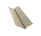 Планка ендовы верхней 115х30х115 0,45 PE с пленкой RAL 1015 светлая слоновая кость