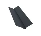Планка ендовы верхней 115х30х115 0,5 Satin с пленкой RAL 7016 антрацитово-серый