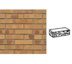 Кирпич клинкерный Muhr 06K Hellbraun-bunt Kohle готик, 290х90х71 мм