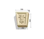 Замковый камень White Hills Тиволи 732-13, 350*330/250*80 мм