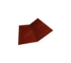 Планка ендовы нижней 300х300 0,5 Satin с пленкой RAL 3009 оксидно-красный