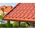 Металлочерепица Grand Line Kvinta plus 0,45 Drap RAL 8004 Терракота | c 3D резом