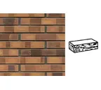 Кирпич клинкерный Muhr 08 K Lachsrot Kohle готик, 290х90х40 мм