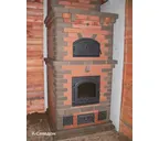 Печной кирпич радиусный полнотелый Lode Brunis F15 (R60) гладкий, 250х120х65 мм