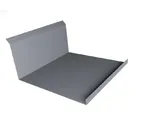 Планка примыкания нижняя 20х122х260х15 0,45 PE с пленкой RAL 9006 бело-алюминиевый