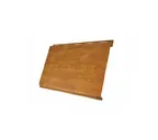 Металлический сайдинг Grand Line Вертикаль 0.45 мм classic Print Elite с пленкой Golden Wood