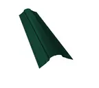 Планка конька фигурного 70x70 0,5 Atlas с пленкой RAL 6005 зеленый мох
