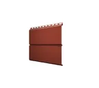 Металлический сайдинг Grand Line ЭкоБрус 0.5 мм Satin Matt RAL 8004 теракота