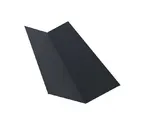 Планка ендовы верхней 145х145 0,5 GreenCoat Pural BT, matt RR 23 темно-серый (RAL 7024 мокрый асфальт)