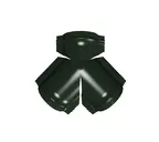 Тройник Y конька полукруглого GreenCoat Pural BT, matt с пленкой RR 11 темно-зеленый (RAL 6020 хромовая зелень)