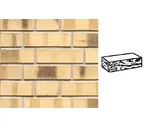 Кирпич клинкерный Muhr 35 KS Creme nuanciert Kohle Spezial готик, 240х115х71 мм