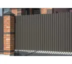 Штакетник П-образный А фигурный Grand Line 0,45 Drap RR 32 Темно-Коричневый