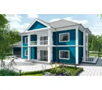 Фиброцементный сайдинг Decover RAL 5009 Lazuro 8х190х3600