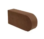 Печной кирпич фигурный полнотелый Lode Brunis F22 гладкий, 250х120х65 мм