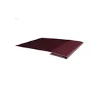 Планка стартовая БХ new 0,5 Satin с пленкой RAL 3005 красное вино (3м)