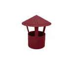 Дымник на трубу круглый d150 0,5 Satin с пленкой RAL 3005 красное вино