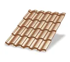 Металлочерепица Металл-Профиль Монтекристо-M 0,5 PURMAN® Argillite Медный металлик