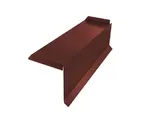 Планка торцевая сегментная 20мм Правая 0,5 GreenCoat Pural BT, matt с пленкой RR 29 красный (RAL 3009 оксидно-красный)