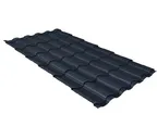 Металлочерепица Grand Line Kredo 0,5 Quarzit RAL 7024 Мокрый асфальт