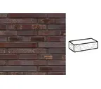 Кирпич клинкерный Muhr 10 S Violettblau geflammt Spezial рустик, 290х90х40 мм