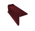 Планка торцевая сегментная 20мм Левая 0,5 Satin Мatt c пленкой RAL 3005 красное вино