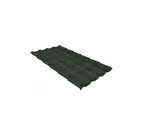 Металлочерепица Grand Line Kamea 0,5 GreenCoat Pural Matt BT RR 11 Хромовая зелень