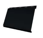 Металлический сайдинг Grand Line Вертикаль 0.5 мм classic Satin Мatt с пленкой RAL 9005 черный